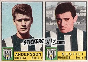 Sticker Anderson / Sestili - Calciatori 1963-1964 n. 389 - Panini