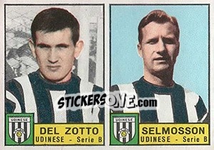 Sticker Del Zotto / Selmosson - Calciatori 1963-1964 n. 390 - Panini