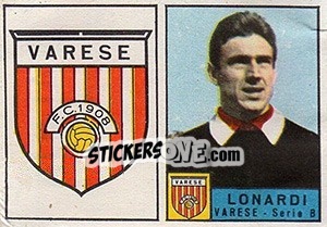 Sticker Stemma / Lonardi - Calciatori 1963-1964 - Panini