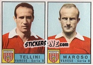 Cromo Tellini / Maroso - Calciatori 1963-1964 - Panini