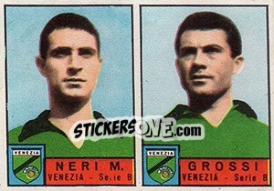 Sticker Neri / Grosi - Calciatori 1963-1964 - Panini