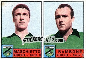 Sticker Maschietto / Rambone - Calciatori 1963-1964 n. 400 - Panini