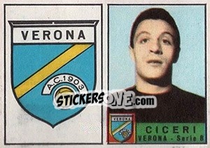 Figurina Stemma / Ciceri - Calciatori 1963-1964 - Panini