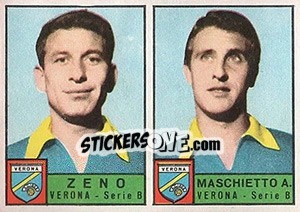 Sticker Zeno / Maschietto A. - Calciatori 1963-1964 n. 406 - Panini