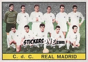Cromo Squadra Real Madrid - Calciatori 1963-1964 - Panini