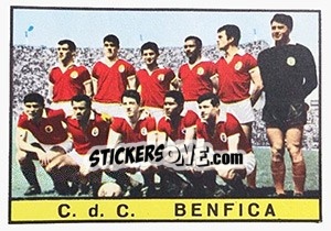 Figurina Squadra Benfica - Calciatori 1963-1964 - Panini