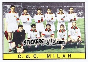 Sticker Squadra Milan - Calciatori 1963-1964 n. 419 - Panini