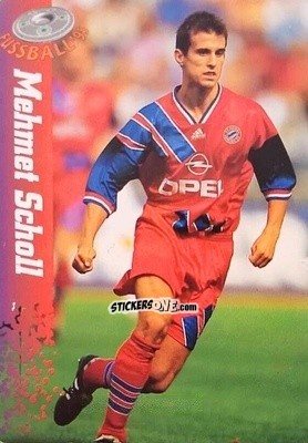 Sticker Mehmet Scholl - Bundesliga Fussball Cards 1994-1995 n. 10 - Panini