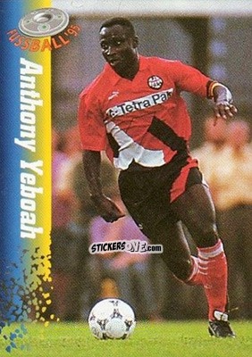 Sticker Anthony Yeboah - Bundesliga Fussball Cards 1994-1995 n. 65 - Panini