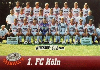 Sticker 1. FC Koln - Bundesliga Fussball Cards 1994-1995 n. 105 - Panini