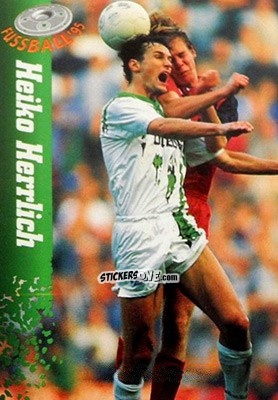 Sticker Heiko Herrlich - Bundesliga Fussball Cards 1994-1995 n. 154 - Panini