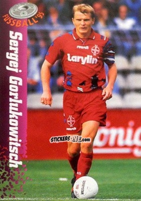 Figurina Sergej Gorlukowitsch - Bundesliga Fussball Cards 1994-1995 n. 186 - Panini