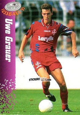Sticker Uwe Grauer - Bundesliga Fussball Cards 1994-1995 n. 187 - Panini