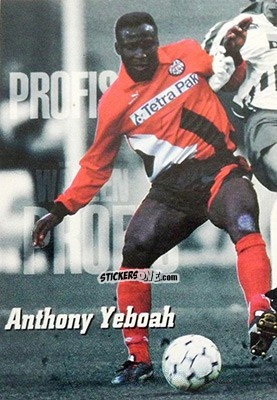 Sticker Anthony Yeboah - Bundesliga Fussball Cards 1994-1995 n. 248 - Panini