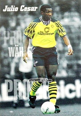 Sticker Julio Cesar - Bundesliga Fussball Cards 1994-1995 n. 250 - Panini