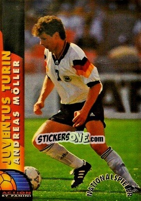 Figurina Andreas Moller - Bundesliga Fussball Cards 1993-1994 - Panini