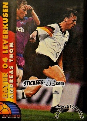 Sticker Andreas Thom - Bundesliga Fussball Cards 1993-1994 n. 19 - Panini