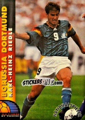 Sticker Karlheinz Riedle - Bundesliga Fussball Cards 1993-1994 - Panini