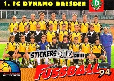 Sticker Dynamo Dresden - Bundesliga Fussball Cards 1993-1994 n. 202 - Panini