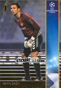 Sticker Karim Zaza - UEFA Champions League 2008-2009. Trading Cards n. 5 - Panini