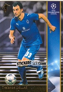 Sticker Traianos Dellas - UEFA Champions League 2008-2009. Trading Cards n. 13 - Panini