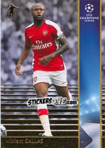 Sticker William Gallas - UEFA Champions League 2008-2009. Trading Cards n. 19 - Panini