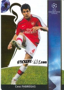 Sticker Cesc Fabregas - UEFA Champions League 2008-2009. Trading Cards n. 20 - Panini