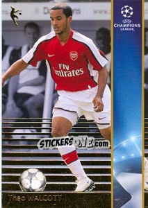 Sticker Theo Walcott - UEFA Champions League 2008-2009. Trading Cards n. 22 - Panini