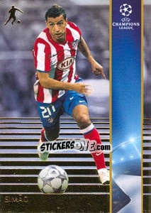 Sticker Simao - UEFA Champions League 2008-2009. Trading Cards - Panini
