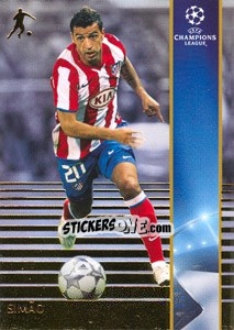 Sticker Simao - UEFA Champions League 2008-2009. Trading Cards n. 28 - Panini