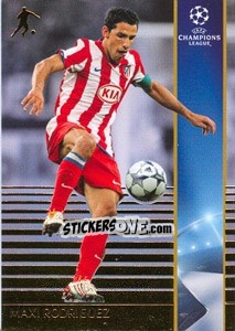 Sticker Maxi Rodríguez - UEFA Champions League 2008-2009. Trading Cards - Panini