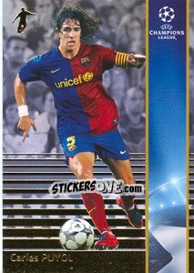 Sticker Carles Puyol - UEFA Champions League 2008-2009. Trading Cards n. 33 - Panini