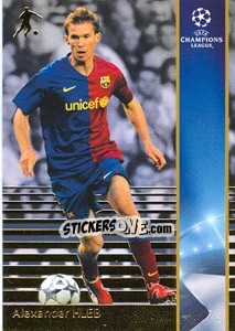 Sticker Alexander Hleb - UEFA Champions League 2008-2009. Trading Cards n. 36 - Panini