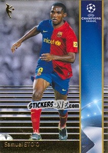 Sticker Samuel Eto'o - UEFA Champions League 2008-2009. Trading Cards n. 38 - Panini