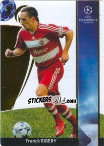 Sticker Franck Ribery - UEFA Champions League 2008-2009. Trading Cards n. 57 - Panini