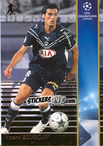 Sticker Yoann Gourcuff - UEFA Champions League 2008-2009. Trading Cards n. 65 - Panini