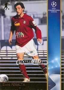 Sticker Sixto Peralta - UEFA Champions League 2008-2009. Trading Cards n. 78 - Panini
