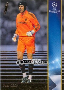 Sticker Petr Cech - UEFA Champions League 2008-2009. Trading Cards n. 82 - Panini