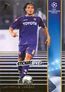 Sticker Juan Manuel Vargas - UEFA Champions League 2008-2009. Trading Cards - Panini