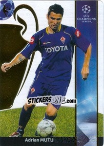 Sticker Adrian Mutu - UEFA Champions League 2008-2009. Trading Cards n. 107 - Panini