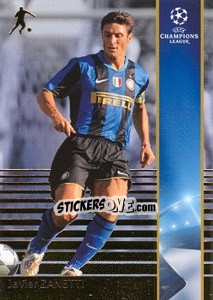 Sticker Javier Zanetti - UEFA Champions League 2008-2009. Trading Cards n. 112 - Panini