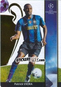 Sticker Patrick Vieira - UEFA Champions League 2008-2009. Trading Cards n. 113 - Panini