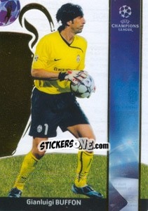 Sticker Gianluigi Buffon - UEFA Champions League 2008-2009. Trading Cards n. 117 - Panini