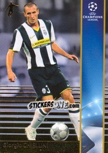 Sticker Giorgio Chiellini - UEFA Champions League 2008-2009. Trading Cards n. 118 - Panini