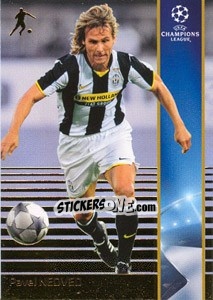 Sticker Pavel Nedved - UEFA Champions League 2008-2009. Trading Cards - Panini