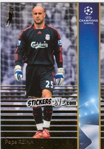 Sticker Pepe Reina - UEFA Champions League 2008-2009. Trading Cards n. 124 - Panini