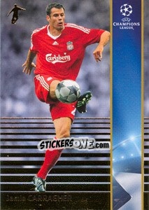 Sticker Jamie Carragher - UEFA Champions League 2008-2009. Trading Cards n. 125 - Panini