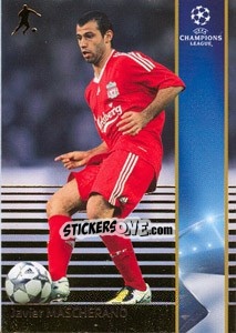 Sticker Javier Mascherano - UEFA Champions League 2008-2009. Trading Cards n. 127 - Panini