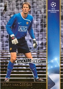 Sticker Edwin van der Sar - UEFA Champions League 2008-2009. Trading Cards n. 131 - Panini
