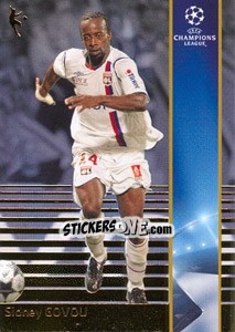 Sticker Sidney Govou - UEFA Champions League 2008-2009. Trading Cards n. 142 - Panini
